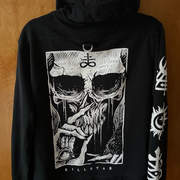 Killstar Other - Killstar Black Gothic Skull Sweatshirt
